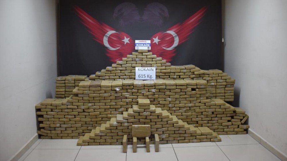 Türkiyədə 615 kiloqram kokain tutuldu