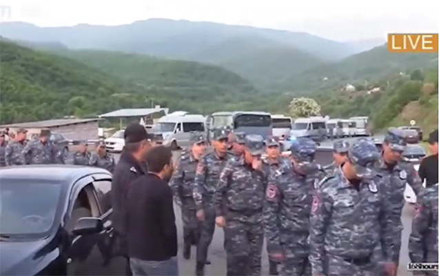 Ermənistan polisi Kirantsda xüsusi əməliyyat keçirir - Video