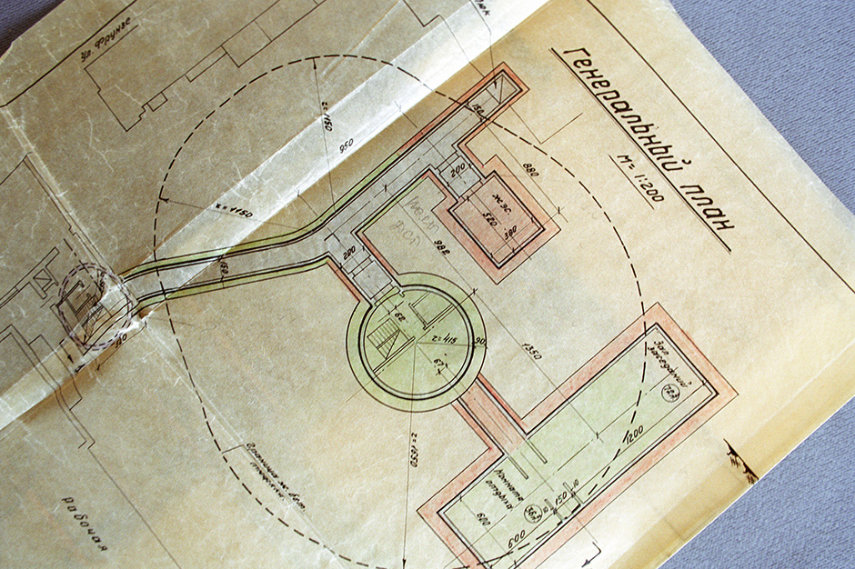 План советского бомбоубежища